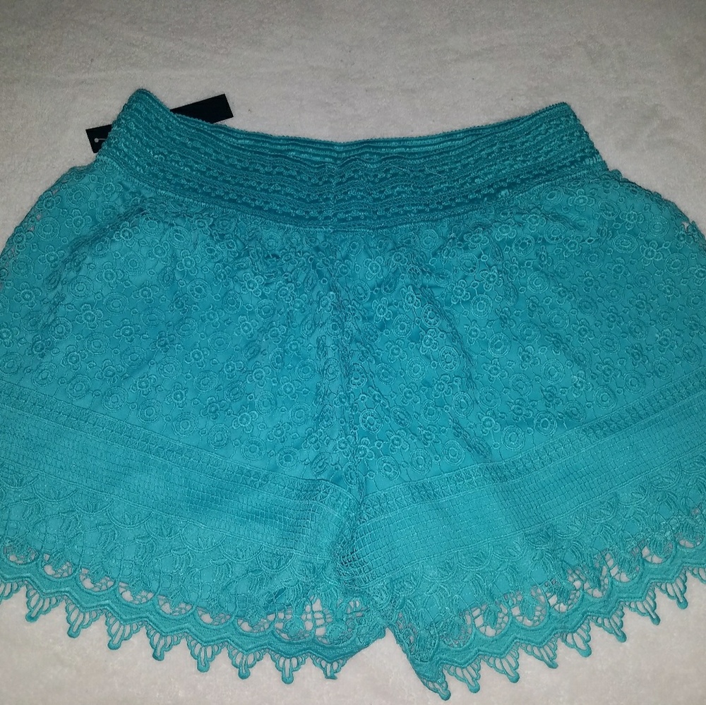 Teal shorts